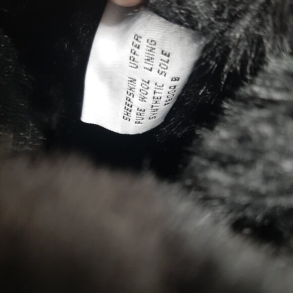 UGG Australia Classic Tall Women'sGold Floral Print Black Shearling Winter Boots - Picture 8 of 8